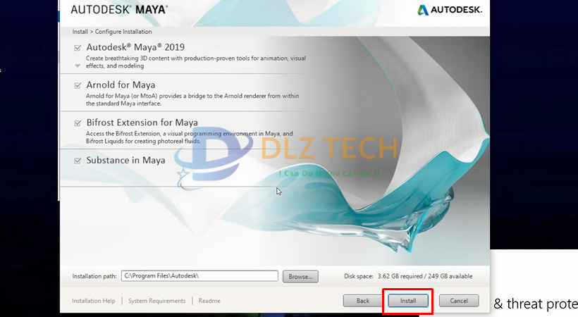 Cài Maya 2019